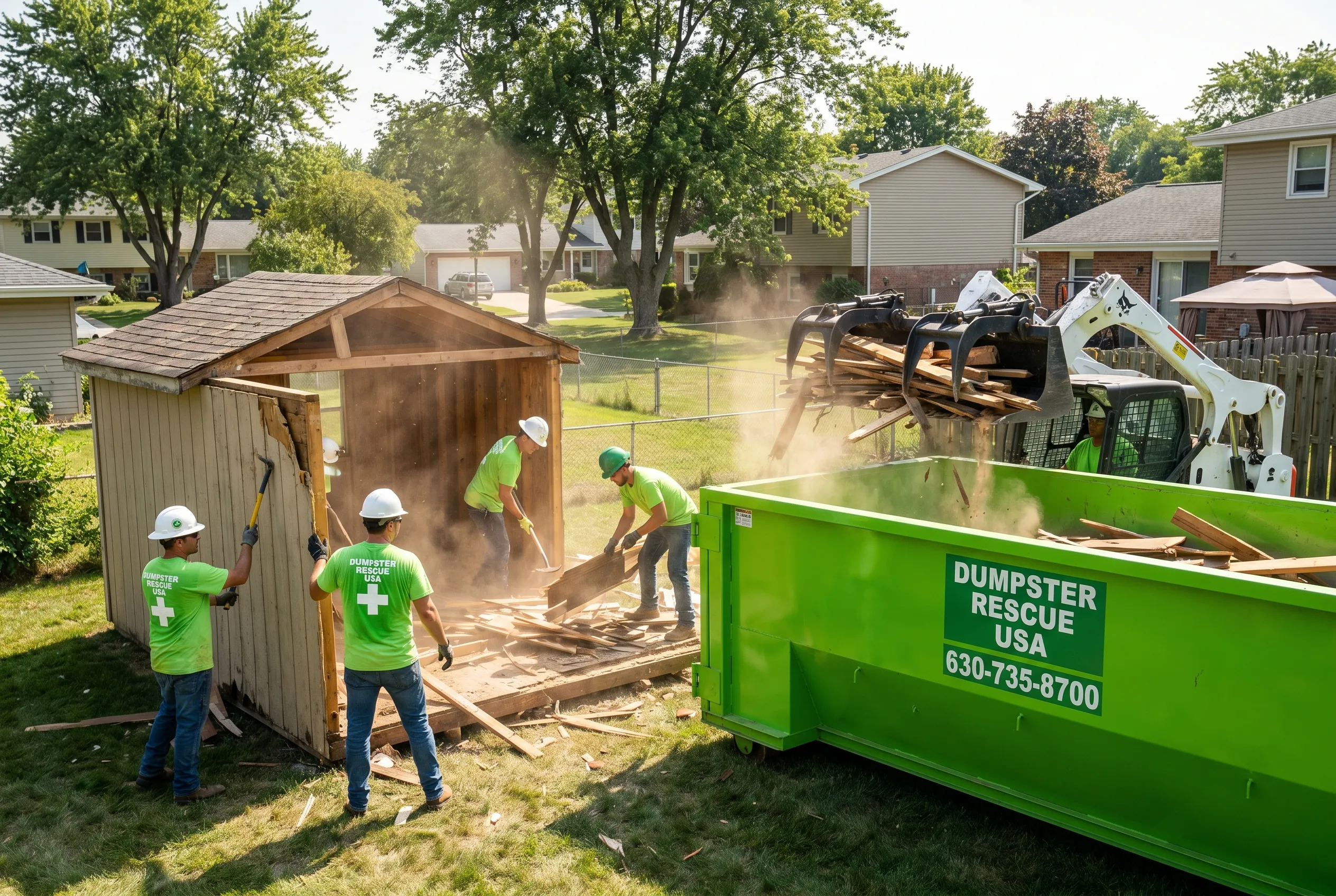 Swing Set Removal service in the western Chicago suburbs