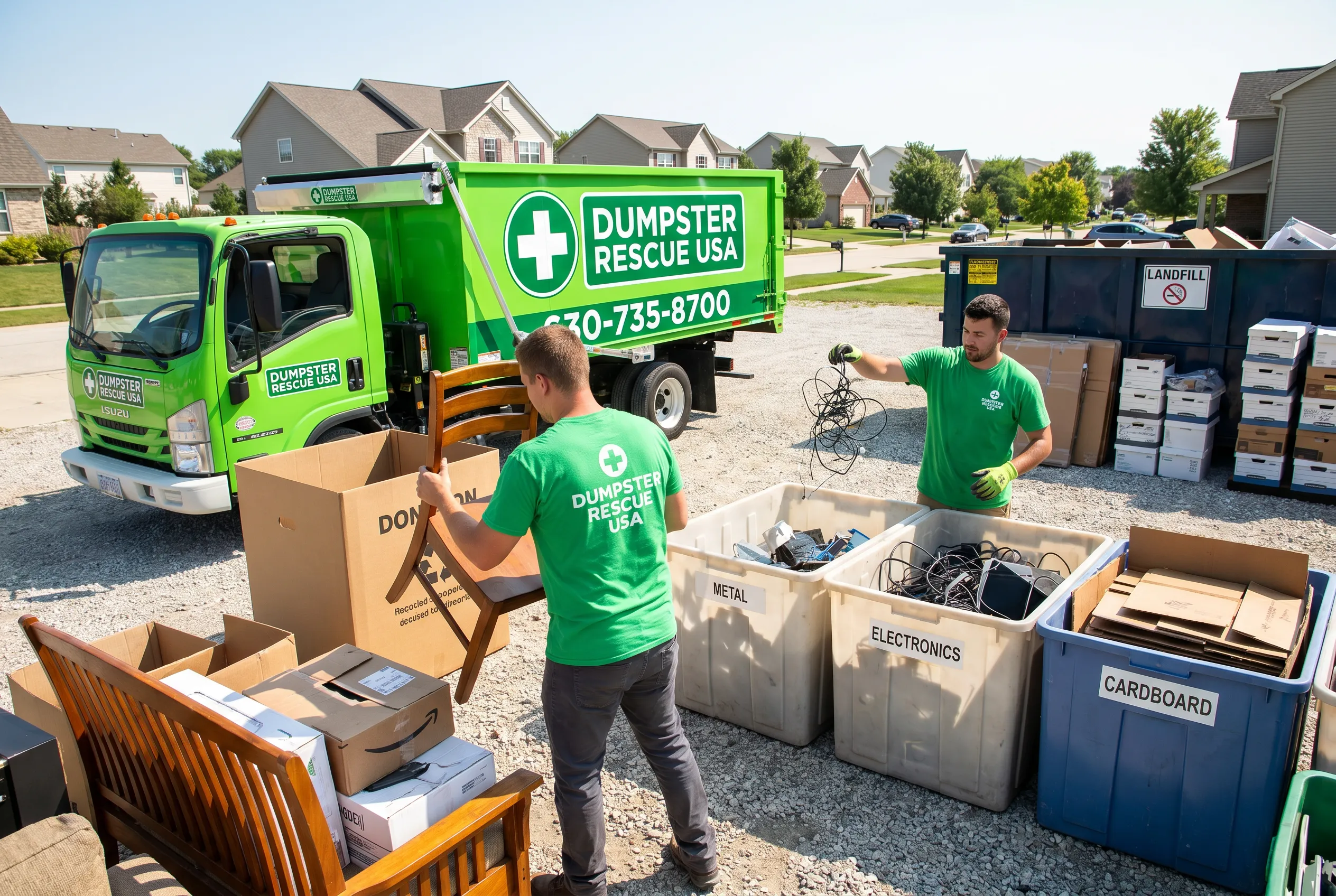 Recycling & Donation Services service in the western Chicago suburbs