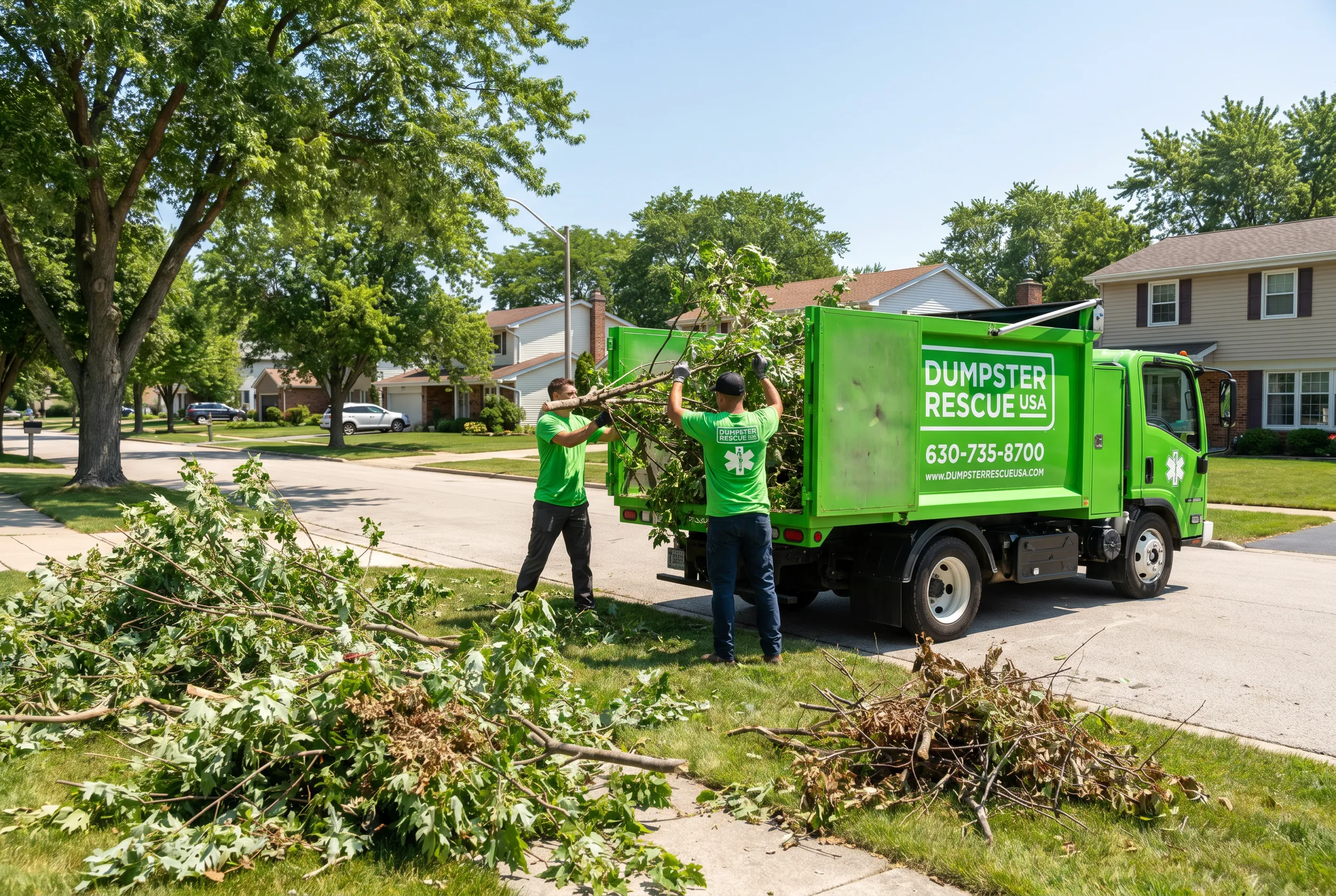 Yard Waste Removal service in the western Chicago suburbs