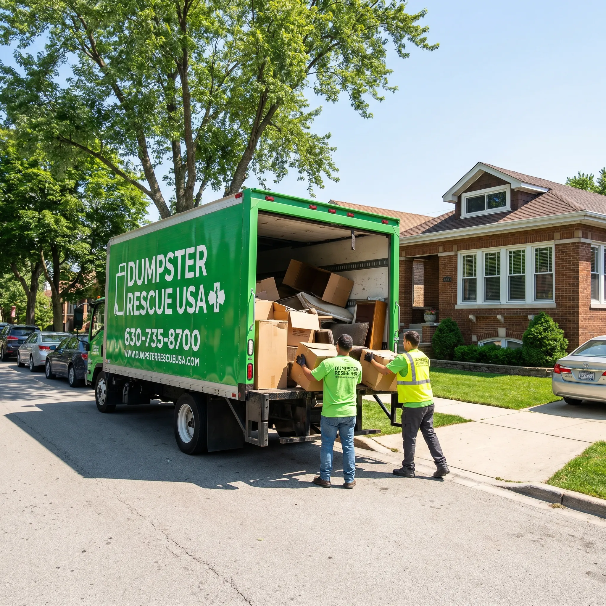 Same Day Junk Removal service in the western Chicago suburbs